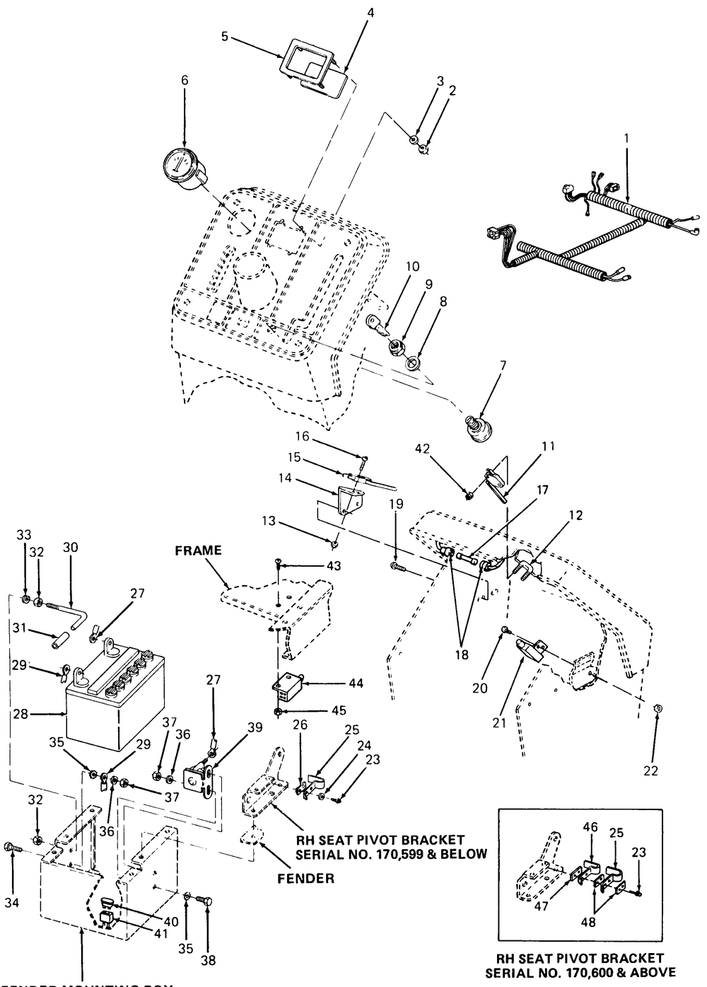 Electrical Diagram and Parts List for 1015 126001-207400-130200100-131200D100-138200100-139200100 Cub Cadet Lawn Tractor